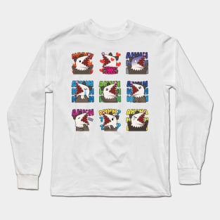 Opossumoji Overload: Scream Edition Long Sleeve T-Shirt